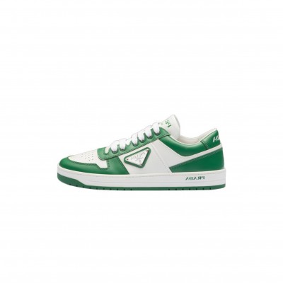 PRADA TWO-TONE LEATHER DOWNTOWN SNEAKERS F0A8Z